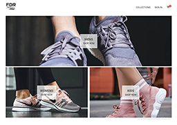 FDR Footwear website screenshot